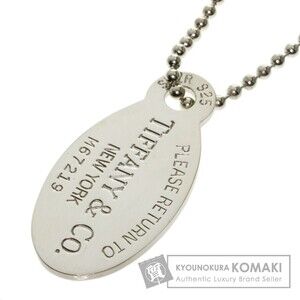 Tiffany Return to Tiffany Oval Necklace Silver